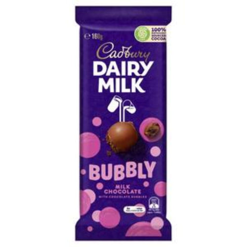 Cadbury’s Dairy Milk Bubbly Milk Chocolate - 160g [Australian] *EXPIRY 13.09.22*