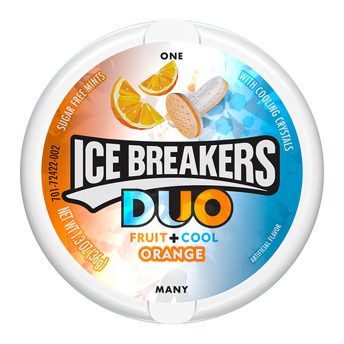 Ice Breakers Duo Orange Mints - 1.3oz (36g)