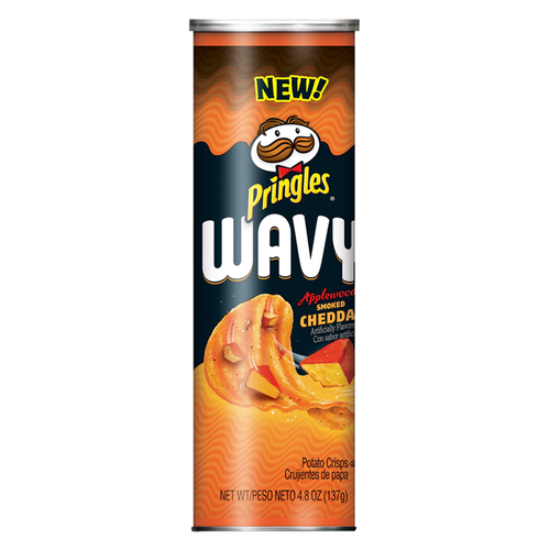 Pringles Wavy Applewood Smoked Cheddar - 4.83oz (137g)