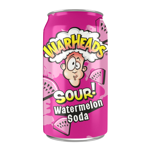 Warheads SOUR! Watermelon Soda - 12oz (355ml)