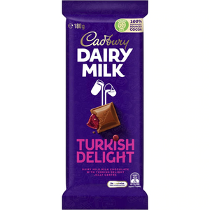 Cadbury's Turkish Delight Chocolate - 180g [Australian] *EXPIRY 02.10.22*
