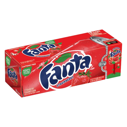 Fanta Strawberry Fridge Pack (12 x 355ml cans)