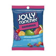 Jolly Rancher Gummies Peg Bag 198g (Contains Gelatine)