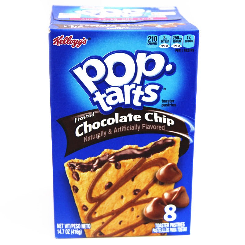 Kellogg’s Pop Tarts Grocery Pack Chocolate Chip 416g - CONTAINS GELATINE