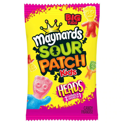 Maynards Sour Patch Kids Big Headz Two Flavours in One - 185g [Canadian Import]