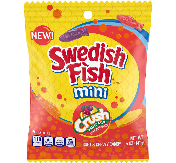 Swedish Fish Mini Crush Fruit Mix (141g)