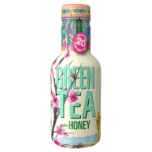 AriZona Green Tea with Honey Low Calorie - 500ml