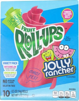 Fruit Roll-Ups Jolly Rancher 10 Pouches (141g)