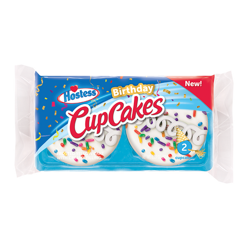 Hostess Birthday Cupcakes: Twin Pack (92g)