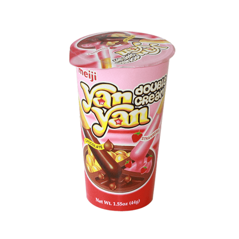 Meiji Yan Yan Chocolate Strawberry Double Creme (57g)