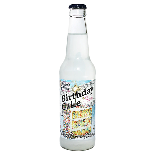 Rocket Fizz - Melba's Fixins Birthday Cake Soda - 12fl.oz (355ml)
