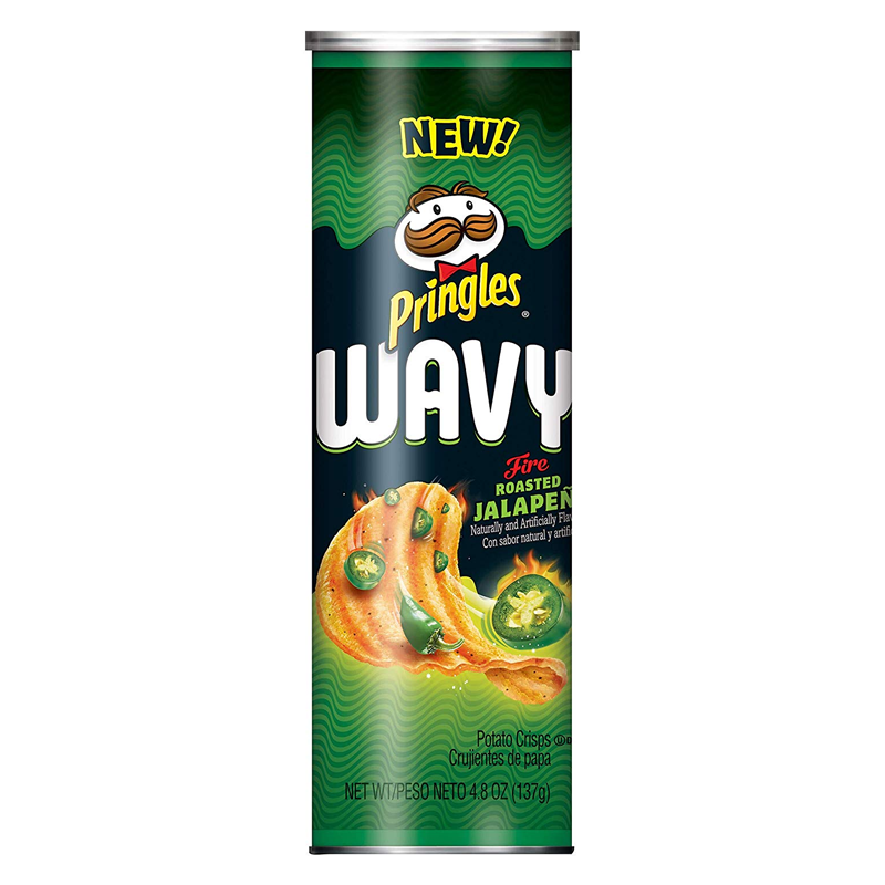 Pringles Wavy Fire Roasted Jalapeno - 4.83oz (137g)