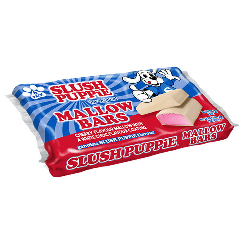 Slush Puppie Cherry Mallow Bars 6-Pack - 120g