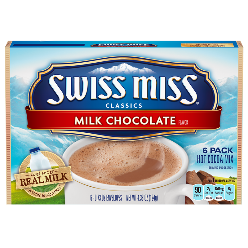 Swiss Miss Milk Chocolate Hot Cocoa Mix - 6 Pack - 4.38oz (124g)