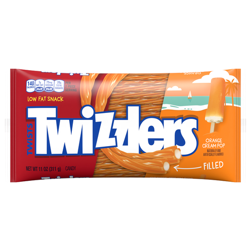 Twizzlers Orange Cream Pop Filled Twists - 11oz (311g)