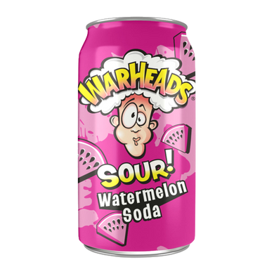Warheads SOUR! Watermelon Soda - 12oz (355ml)