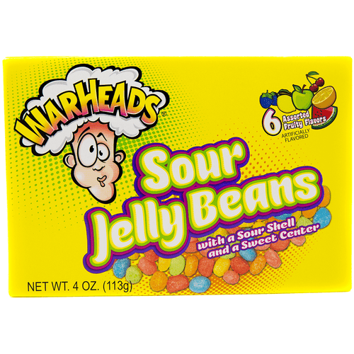 Warheads Sour Jelly Beans Theatre Box 113g